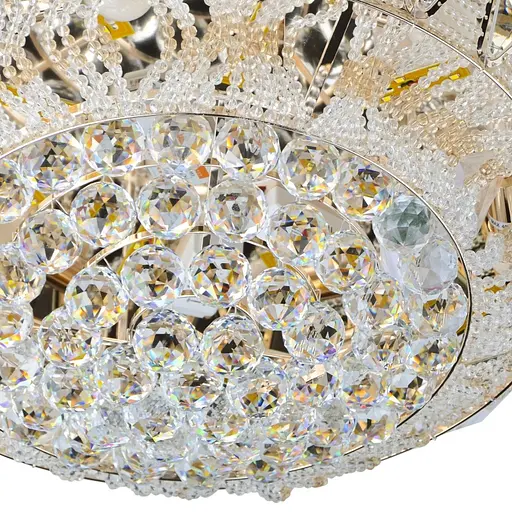 Люстра Brille торт стельова з підсвічуванням LED E14 40W Glass (BCL-606C/6) - фото 2