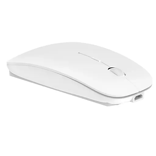 Беспроводная мышь WIWU Crystal WM101 Pro Pearl 2.4G+bluetooth dual-mode White - фото 5