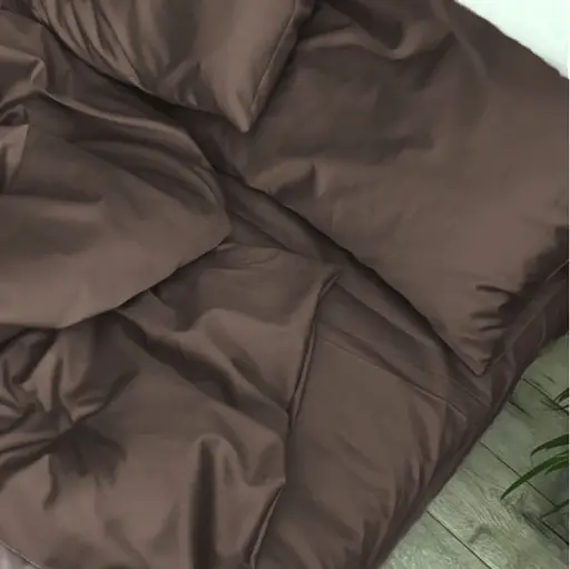 Наволочка MirSon Satin Light Pro 10-010 Brown 40х40 см (2200010173734) - фото 1
