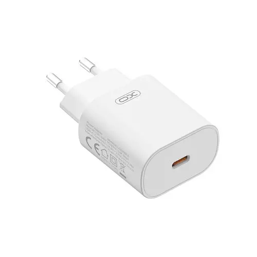 Мережевий зарядний пристрій XO CE25 PD25W USB-C Fast Charger Білий - фото 1
