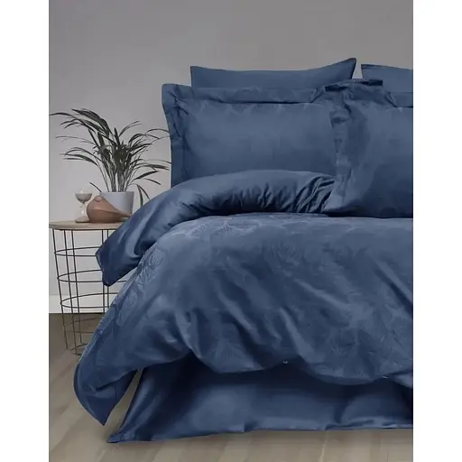 Постільна білизна Tivolyo Home Aura Indigo Жаккард Tivoli Home pbe0051561 - фото 1