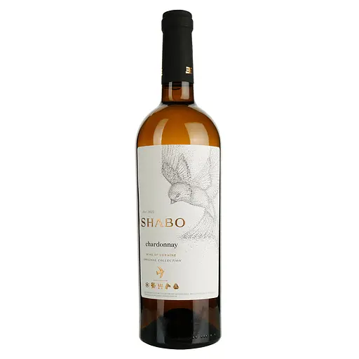 Вино Shabo Classic Chardonnay біле сухе 0.75 л  - фото 1