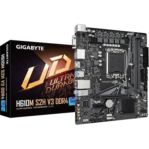 Материнская плата Gigabyte H610M S2H V3 DDR4 s1700 H610 2xDDR4 HDMI DP D-Sub mATX - фото 5