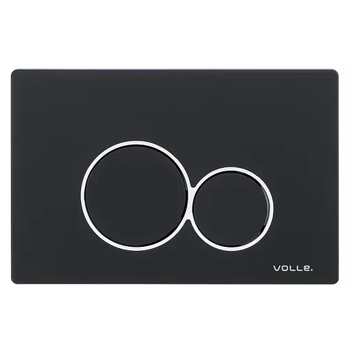 Клавіша змиву Volle Soft Touch чорний 222123, Чорний матовий - фото 1