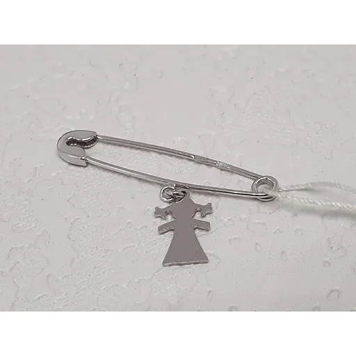 Золотая брошь-булавка Столичная Ювелирная Фабрика Девочка. 280200б - фото 2