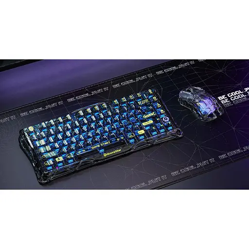 Миша GravaStar Mercury M2, BT/WL/USB-A, RGB, чорно-прозорий - фото 7