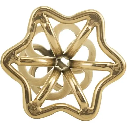 Анальна пробка Lockink Sevanda Hollow Spiral Golden Metal S - фото 6