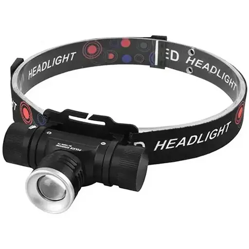 Налобный фонарь аккумуляторный WD RB-128 универсальный мощный яркий для рыбалки Zoom Черный - фото 1