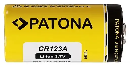 Аккумулятор Patona CR123A (16340) 700mAh 3.7V (Желтый) - фото 5