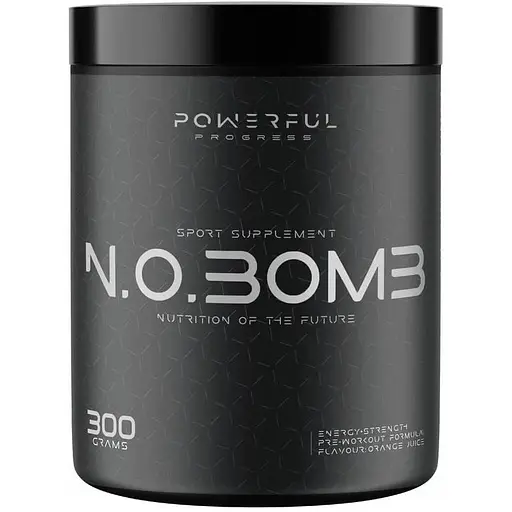 Предтренировочный комплекс Powerful Progress N.O.BOMB, 300 грамм - Апельсин