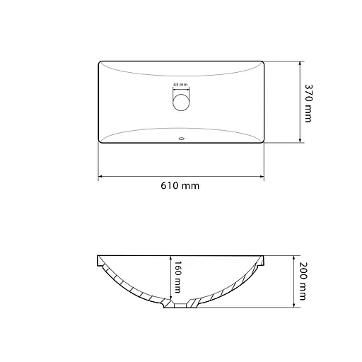 Умивальник VBI Montella white врізний VBI-018036, Білий - фото 2