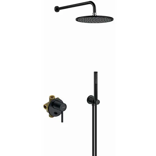 Душова система прихованого монтажу Kludi Bozz чорний матовий 387363976 - фото 1