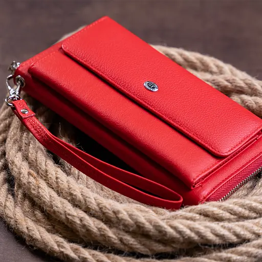 Кожаный женский кошелек ST Leather 20х10х2.5 см acs0015305 - фото 9