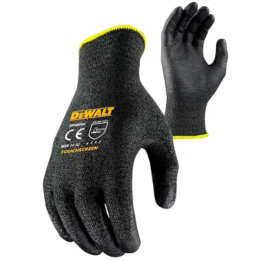 Рукавички DeWalt універсальні з високою стійкістью до порізів та чутливістю до сенсорного екрану р.L/9 (DPG800L)