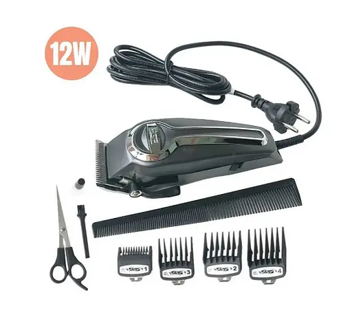 Машинка для стрижки волос с мощным мотором DSP 90037 для самостоятельного стрижения дома с насадками разной длины 10 Вт Черный - фото 6