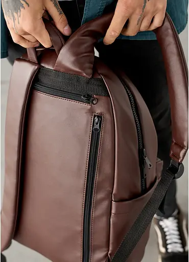 Мужской рюкзак Sambag ZARD LKT шоколадный 46 х 28 х 13 см (25058020m) - фото 9