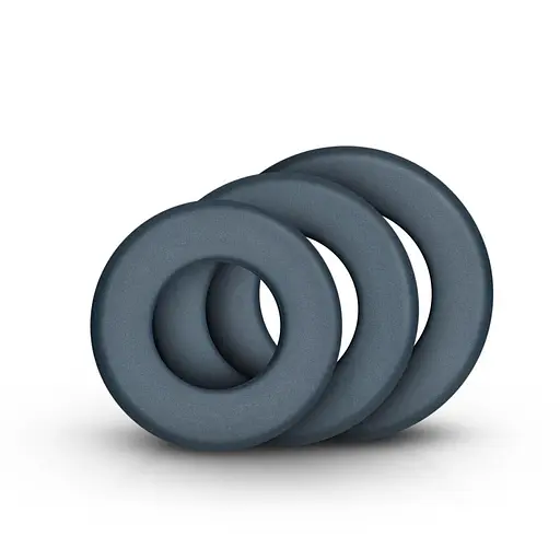 Набір ерекційних кілець Boners 3-Piece Hefty Cock Ring Set - фото 2