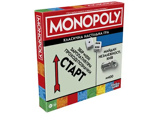 Настольная игра Hasbro Классическая Монополия. Украина (Monopoly Ukraine) (укр.) (G0009)