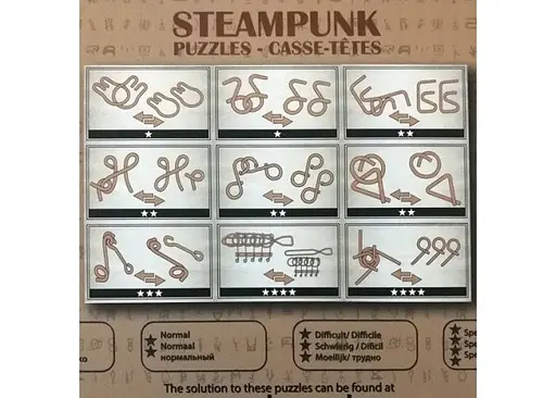 Набор головоломок Eureka Steampunk Puzzles красный 9 шт. (473206) - фото 2