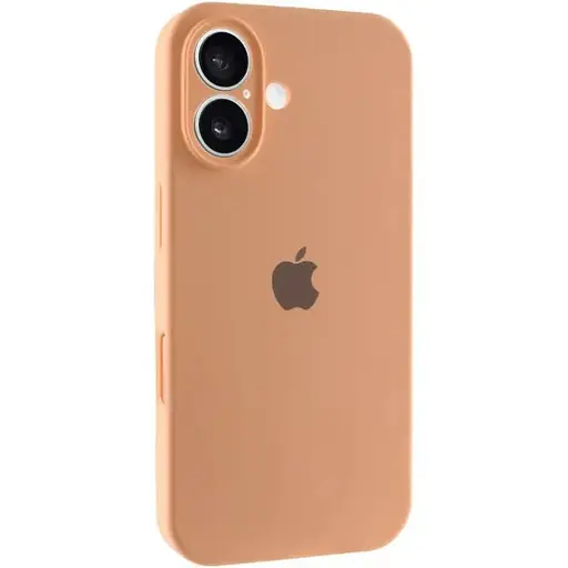 Чехол Epik Silicone Case Full Camera Protective (AA) для Apple iPhone 16 (6.1) Оранжевый/Cantaloupe - фото 1