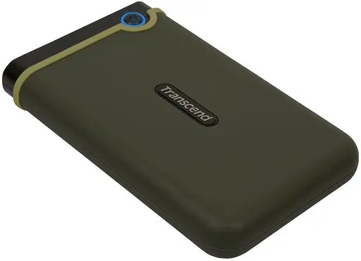 Накопитель Transcend внешний HDD 2.5` USB 2.0TB StoreJet 25M3 Military Green Slim (TS2TSJ25M3G) - фото 2