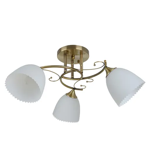 Люстра стельова Brille класична E27 60W G (LK-675C/3)