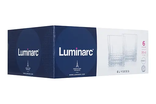 Набор стаканов Luminarc Elysees 6х300 мл низкие стекло (N7451) - фото 5