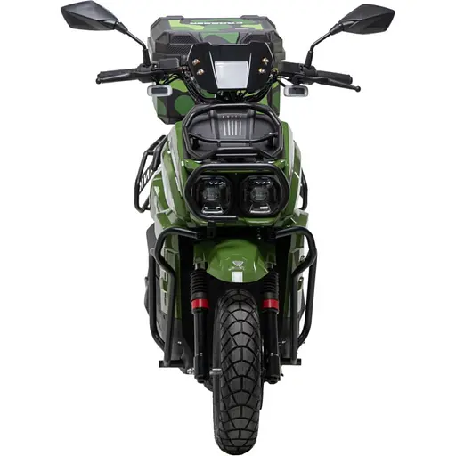 Електроскутер Двомісний Crosser CR-21 (2500W 72V/35Ah) Графенова батарея Зелений - фото 2