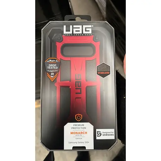 Оригинальный противоударный чехол UAG Monarch для Samsung Galaxy S10 Plus (6.4") Crimson 211351119494 - фото 11