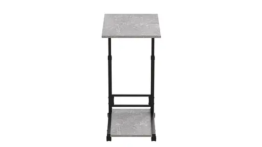 Стол приставной Ferrum-decor Френа 62x40x60 металл Черный ДСП Бетон 16мм (FRD-102511) - фото 3