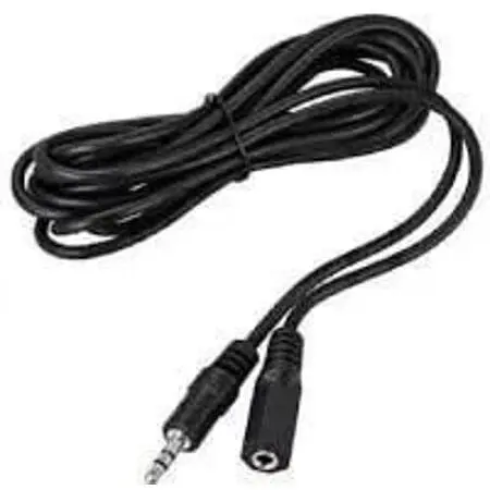 Кабель удлинитель Шнур штекер 3.5 стерео гнездо 3.5 стерео прямой 1.5 м