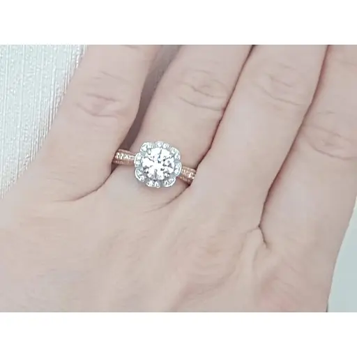 Золотое кольцо Харьковская ювелирная фабрика с фианитами Swarovski. 80512-СВ 18,5 - фото 2