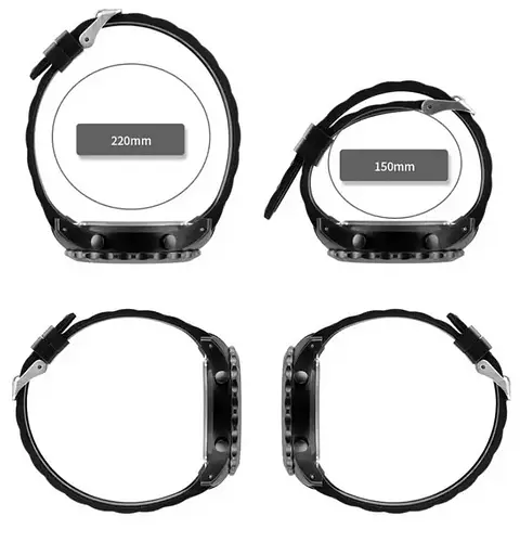 Мужские наручные часы Skmei 1585 с солнечной панелью (Черные) - фото 10