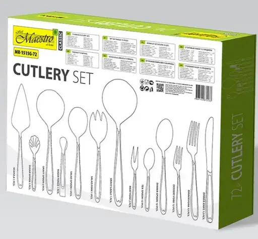 Набор столовых приборов Maestro MR-1515G-72, 72 предмета - фото 7
