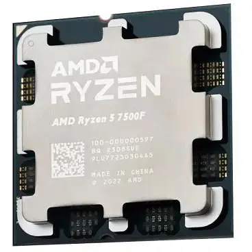Процессор AMD AM4 Ryzen 5 7500F Tray 6x3.7 GHzTurbo Boost 5.0 GHz L3 32Mb Zen 4 разблокированный множитель - фото 1