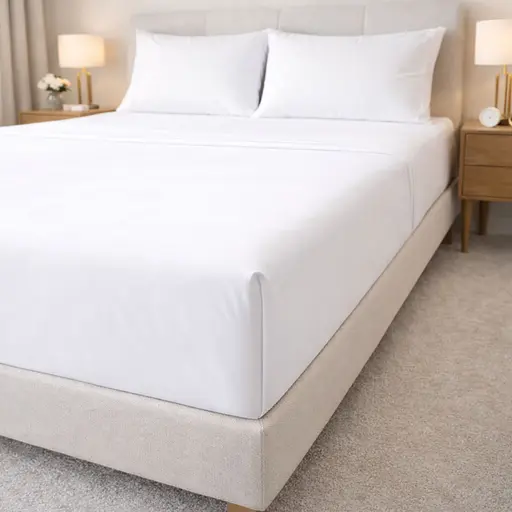 Простирадло Ideia перкаль бавовна 230х260 см біле (8-36265) - фото 2