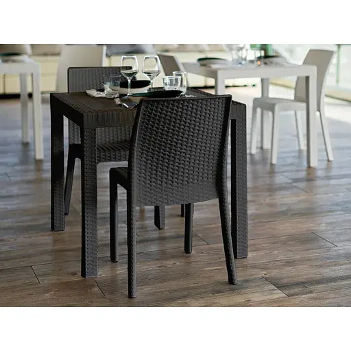 Стілець садовий пластиковий Bica Verona графіт - фото 4