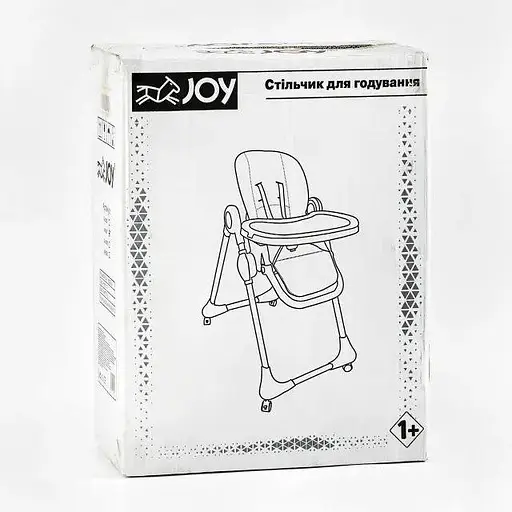 Стульчик для кормления Joy K-60290, мягкий чехол ПВХ, 4 колеса, съемный столик, корзина, в коробке - фото 10