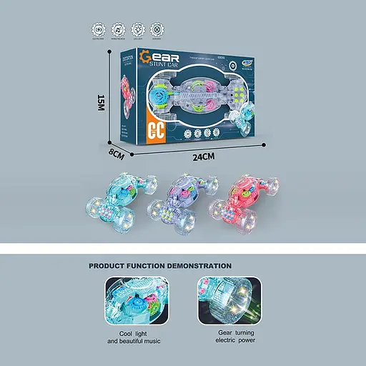 Машинка Перевертиш, GC169-159, світло, звук (В асортименті) - фото 4