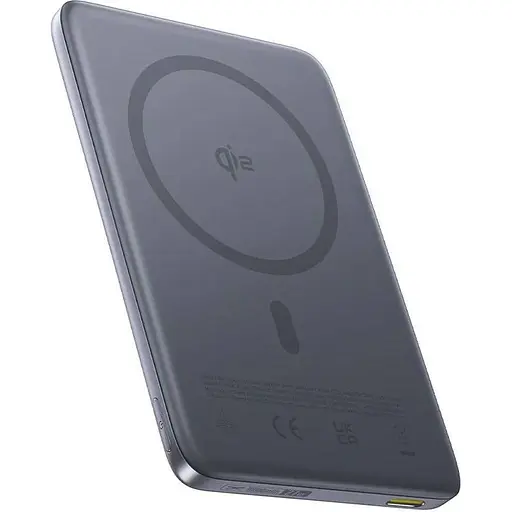 Зовнішній акумулятор Baseus PicoGo Ultra Slim Qi2 10000mAh 27W Gray (E0027200) [152274] - фото 1