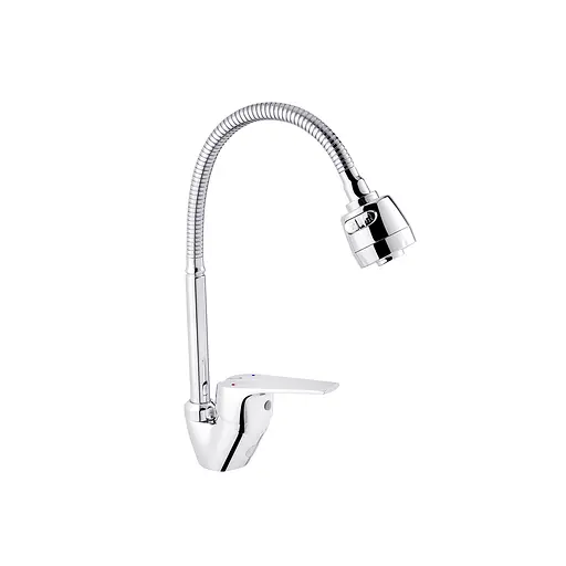 Смеситель для кухни с гибким изливом Kroner KRM Odra - C038-1 CV021194 Хром - фото 4