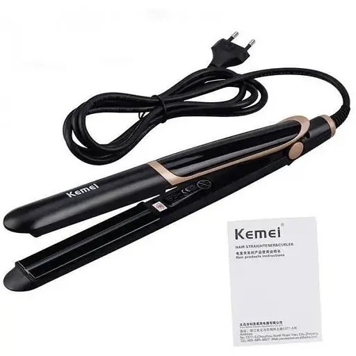 Інфрачервоний випрямляч для волосся Kemei 2219 з терморегулятором керамічний - фото 1