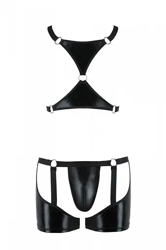 Комплект чоловічий Passion 047 SET ARON XXL/XXXL чорний - фото 4