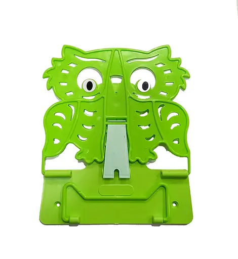 Підставка для книг №4 "Сова" 631569 Irbis пластикова, в пакеті (4820098991365) Зелений Вид 13 - фото 1