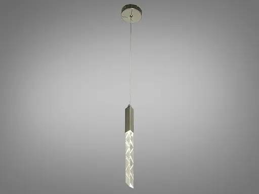 Сучасна світлодіодна люстра потужністю 3W, колір-хром - фото 4