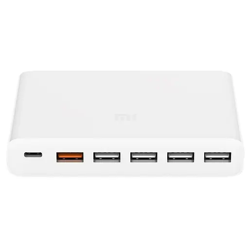 Адаптер питания хаб Xiaomi Mi USB Multiple Hub 60 W Fast Charger 6 port cdq06zm - фото 1