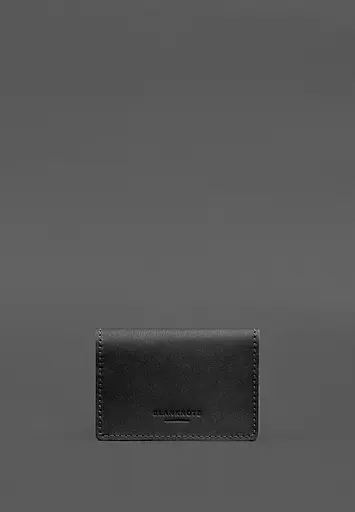 Кожаная обложка для пенсионного удостоверения черная - фото 5