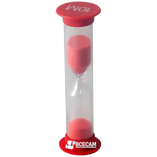 Часы песочные безопасный пластиковый тубус /10 минут/ 81572 - фото 2