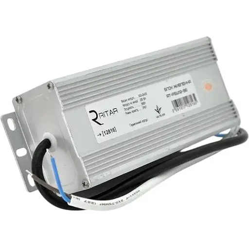 Импульсный блок питания герметичный Ritar RTPSW12-96 12В 8А (96Вт) IP67 (182x82x48) 0.74 кг (172x67x44) - фото 1