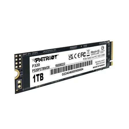 SSD диск M.2 Patriot P320 1TB NVMe 2280 Gen3.0 x4 3D TLC P320P1TBM28 - фото 5